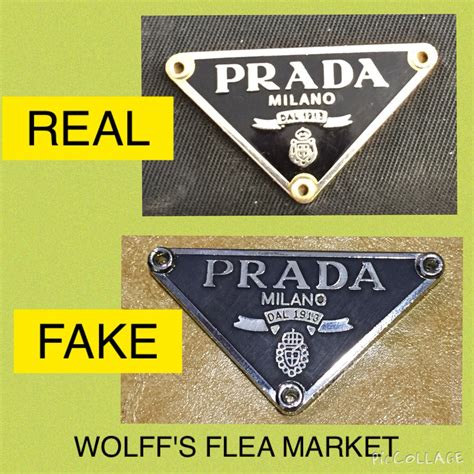 prada milano logo original vs fake